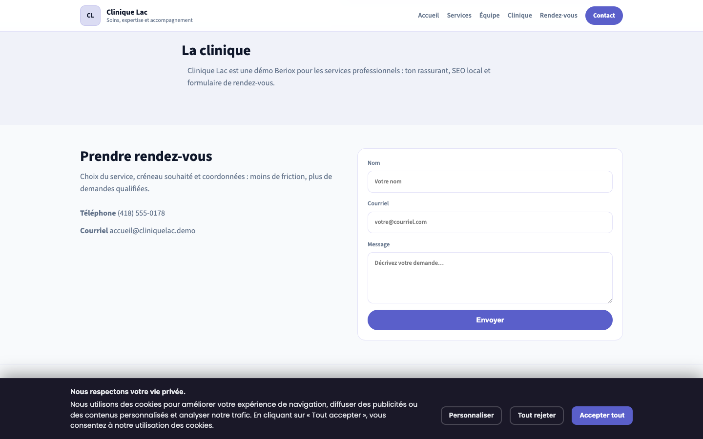 Prendre rendez-vous