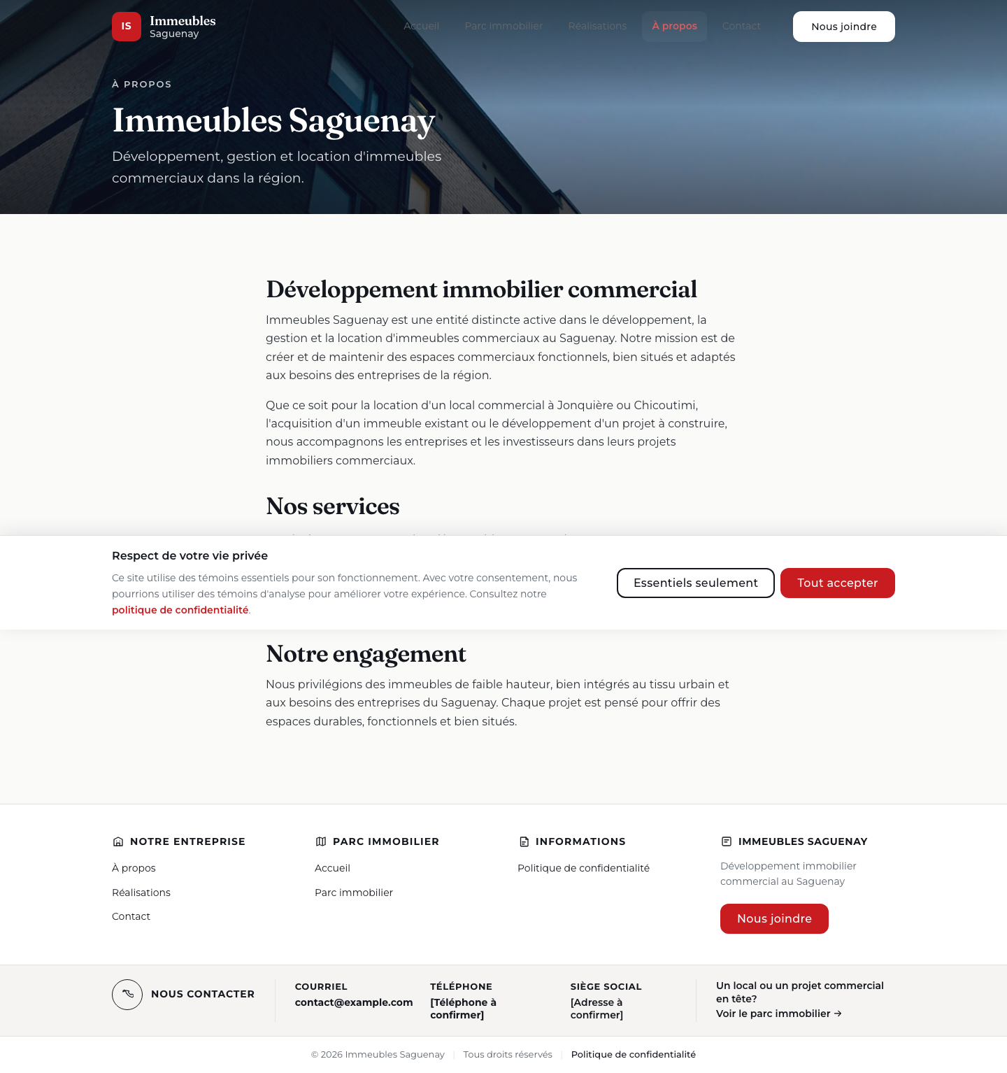 Page à propos