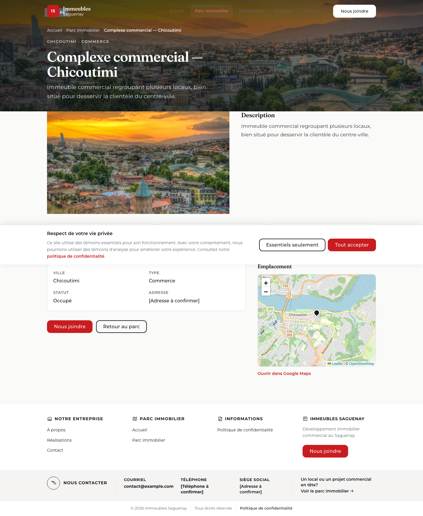 Fiche Complexe Chicoutimi