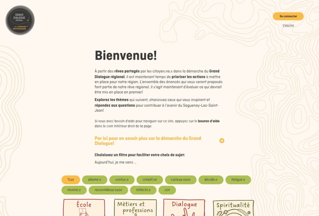 Grand Dialogue - Accueil